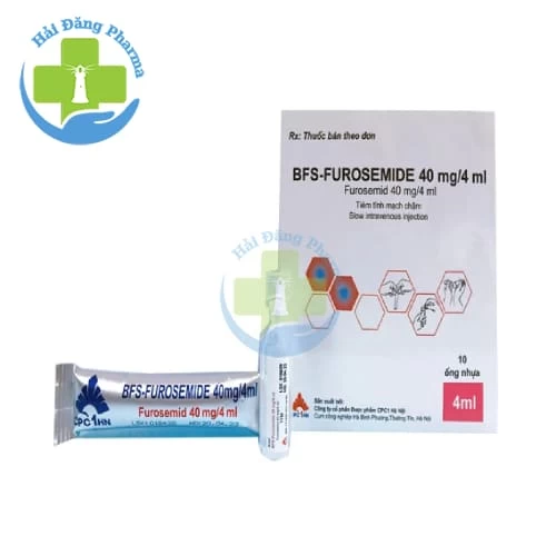 Bfs furosemide 40mg/4ml - Hộp 5 vỉ x 2 túi nhôm